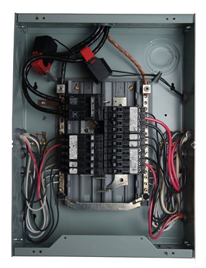 Electrical panel with eyedro sensors installed.